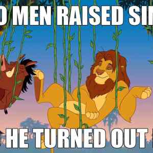 Obrázek '-Two men raised Simba-      19.09.2012'