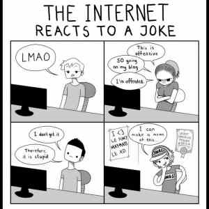 Obrázek '- The internet reacts to a joke -      19.02.2013'