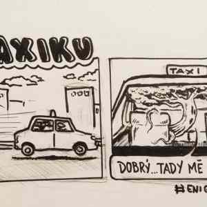 Obrázek '- v taxiku -'