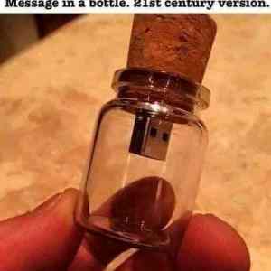Obrázek '21st century message in the bottle '