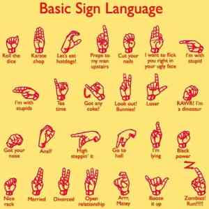 Obrázek 'Basic sign language'