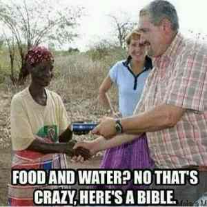 Obrázek 'Bible is better than water and food'