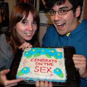 Obrázek 'Congrats on the Sex Cake'