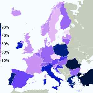 Obrázek 'Europe belief in god'