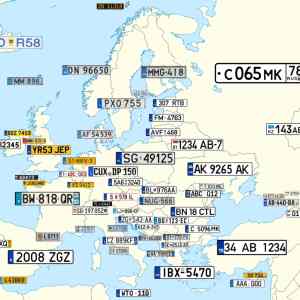 Obrázek 'European License Plates'