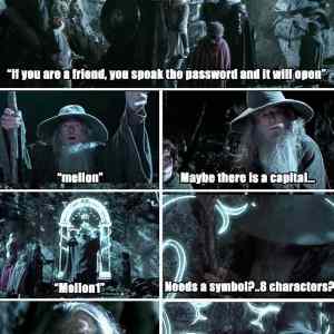 Obrázek 'Gandalf hacking password'