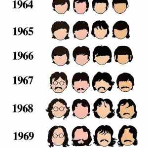 Obrázek 'History of The Beatles hair'