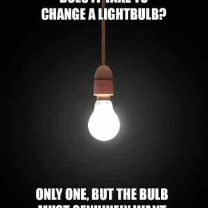 Obrázek 'How many psychotherapists does it take to change a lightbulb'