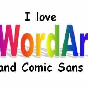 Obrázek 'I love WordArt'