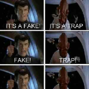 Obrázek 'Its A Fake Vs Its A Trap 30-12-2011'