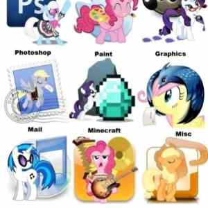 Obrázek 'Large sample of pony icons i use 03-01-2012'