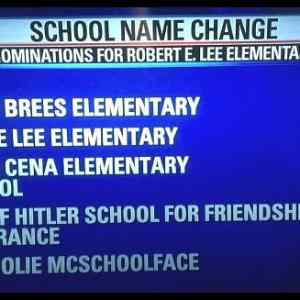 Obrázek 'Local Elementary School is taking Submissions on their Name Change'