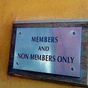 Obrázek 'Members And Non Members Only'