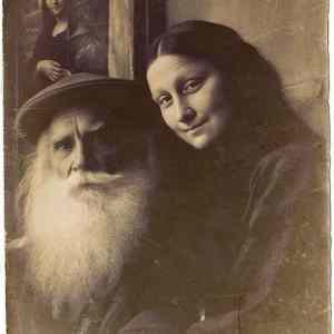 Obrázek 'Mona Lisa and DaVinci rare photo'