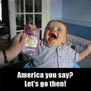 Obrázek 'Passport baby America'
