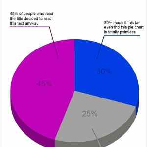 Obrázek 'Pointless Pie Chart - Total Waste of Time'