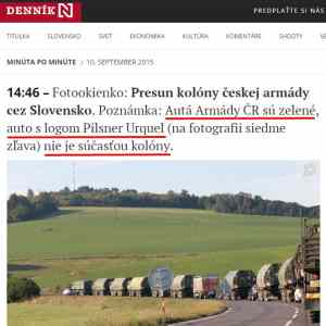 Obrázek 'Presun kolony ceskej armady cez Slovensko'