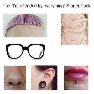 Obrázek 'The Im Offended By Everything Starter Pack'