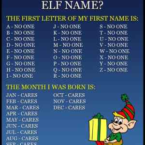 Obrázek 'Whats Your Elf Name'