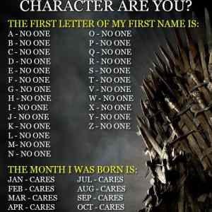 Obrázek 'Which Game of Thrones Character Are You'