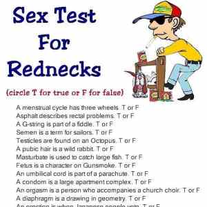 Obrázek 'X- Sex Test for Rednecks'