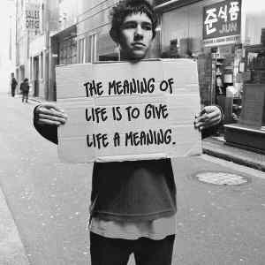 Obrázek 'X- The meaning of life is to give life a meaning'