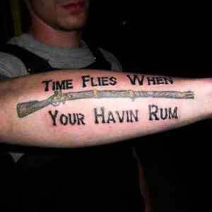 Obrázek 'X- Time Flies Tattoo'