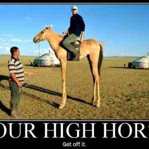 Obrázek 'Your high horse'