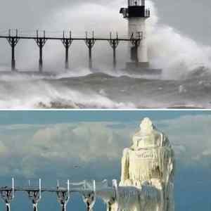 Obrázek 'a lighthouse in Michigan'