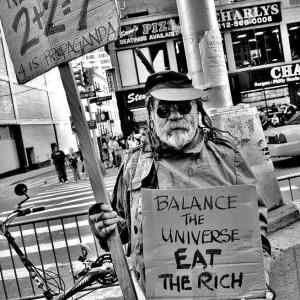 Obrázek 'balance the universe eat the rich'