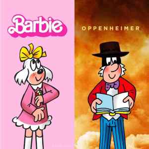 Obrázek 'barbie a Oppenheimer'