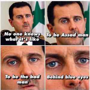 Obrázek 'behind assad blue eyes'