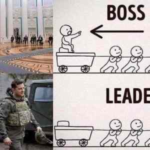 Obrázek 'boss vs leader'