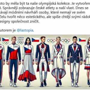 Obrázek 'cesti olympionici podle AI'