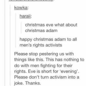 Obrázek 'christmas adam how to piss off a feminist 540'