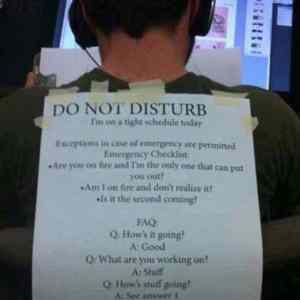 Obrázek 'do not disturb '