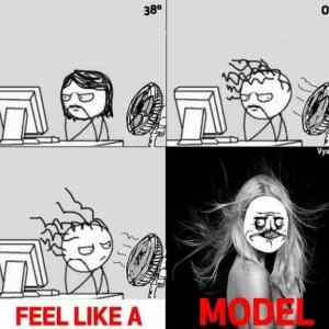 Obrázek 'feel like a model'