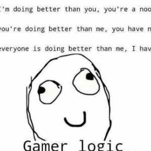 Obrázek 'gamer logic'
