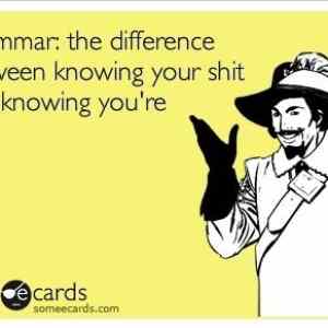 Obrázek 'grammer your you are'