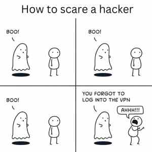 Obrázek 'how scare a hacker'