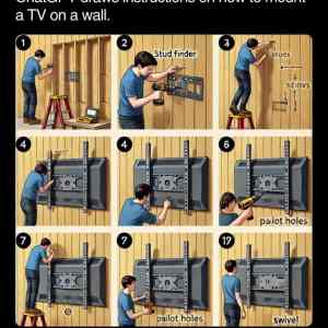 Obrázek 'jak instalovat TV podle AI'