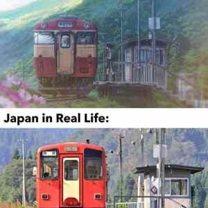 Obrázek 'japan anime vs reality'