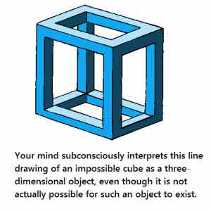 Obrázek 'mind bending cube illusion'