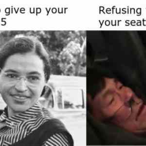 Obrázek 'refusing giving up your seat'