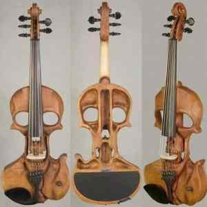 Obrázek 'skull violin'