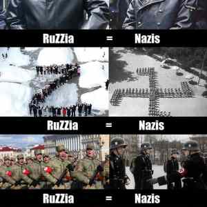 Obrázek 'stare russia-ruzzia-equals-nazis-wear-the-same-use-symbols-indoctrinate-kids'