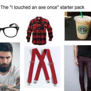 Obrázek 'starter pack hipster'