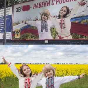 Obrázek 'stolen photos of Ukrainian children'