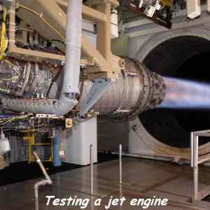 Obrázek 'testing a jet engine'