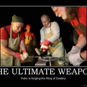 Obrázek 'the-ultimate-weapon-putin-lord-ring-demotivational-poster'
